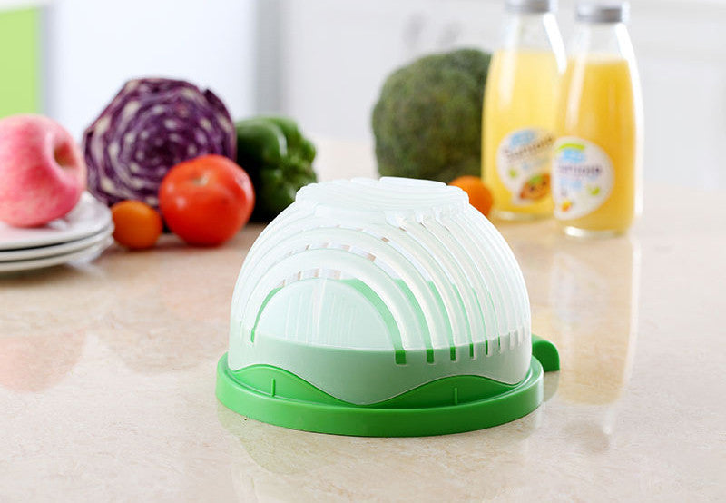 EASY SALAD WASHER AND CUTTER BOWL