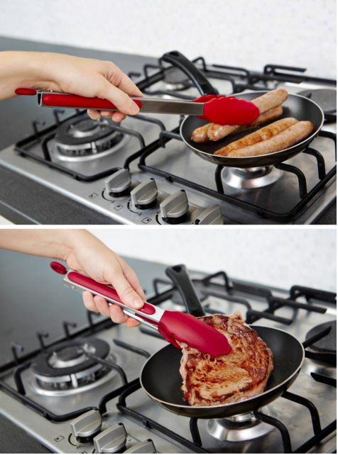 SILICONE TONGS (2 PACK)