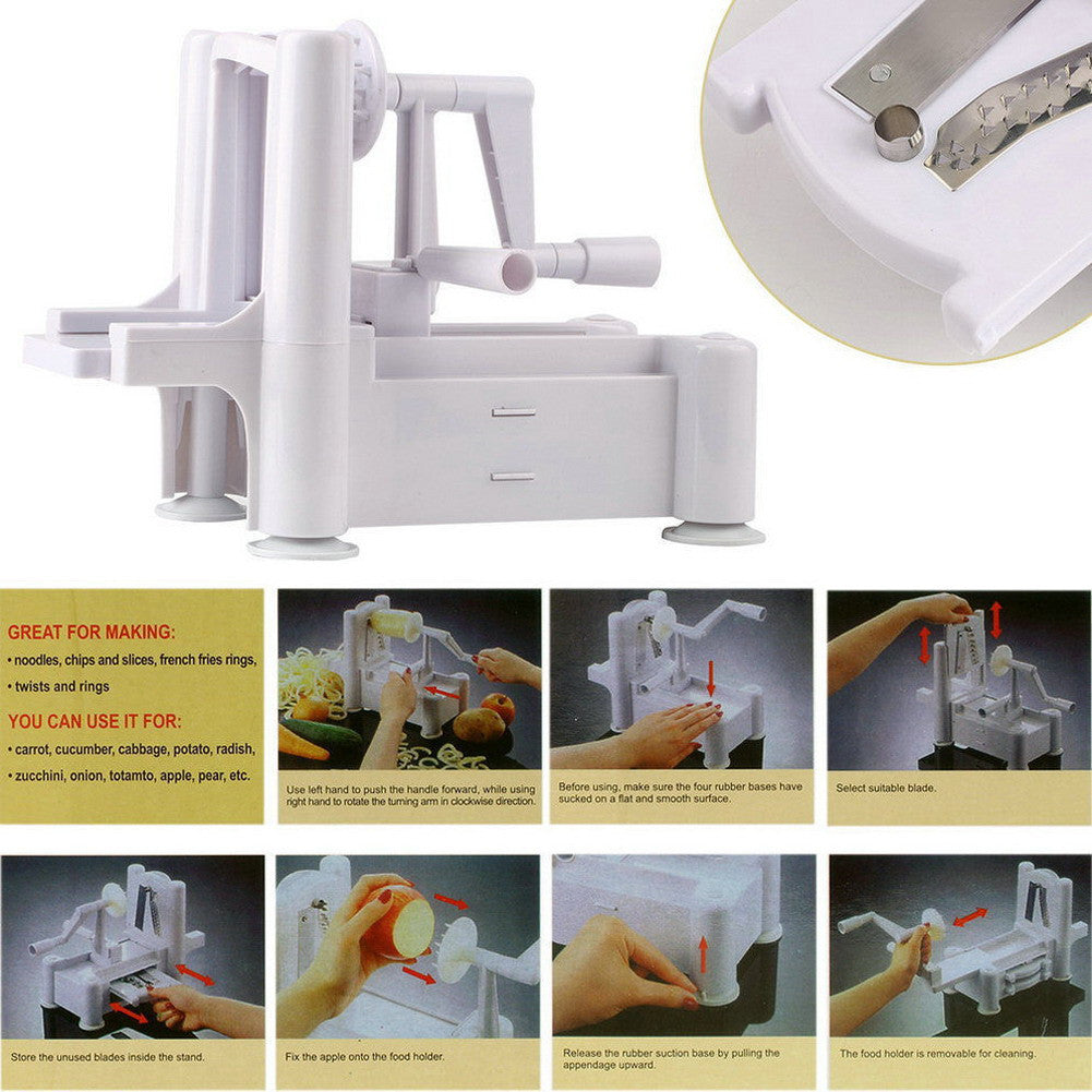 3 IN 1 VEGETABLE SLICER SPIRALIZER