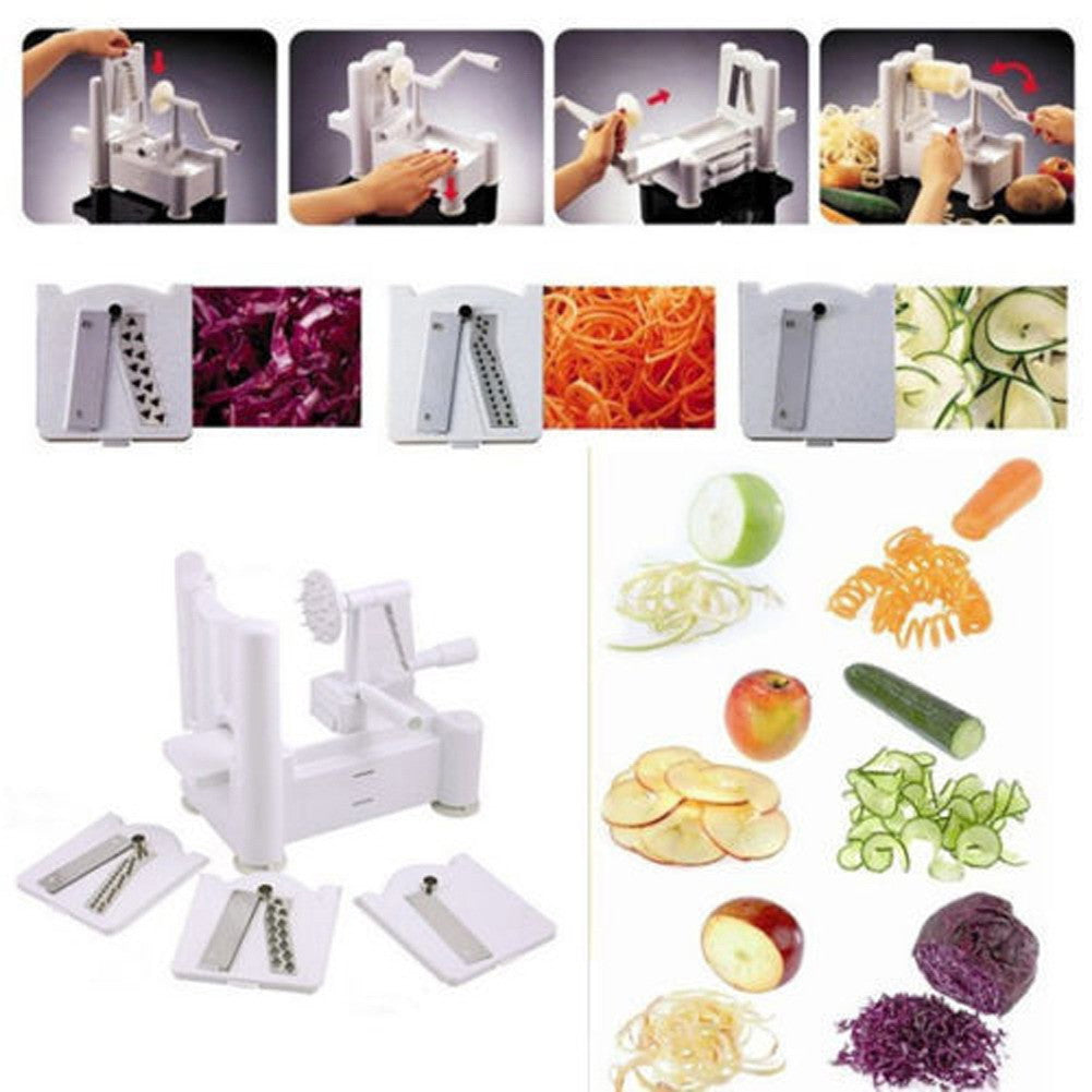 3 IN 1 VEGETABLE SLICER SPIRALIZER
