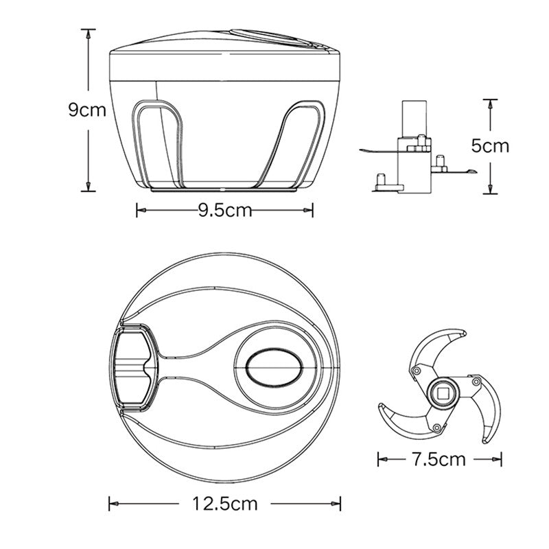 VEGETABLE CHOPPER MEAT GRINDER